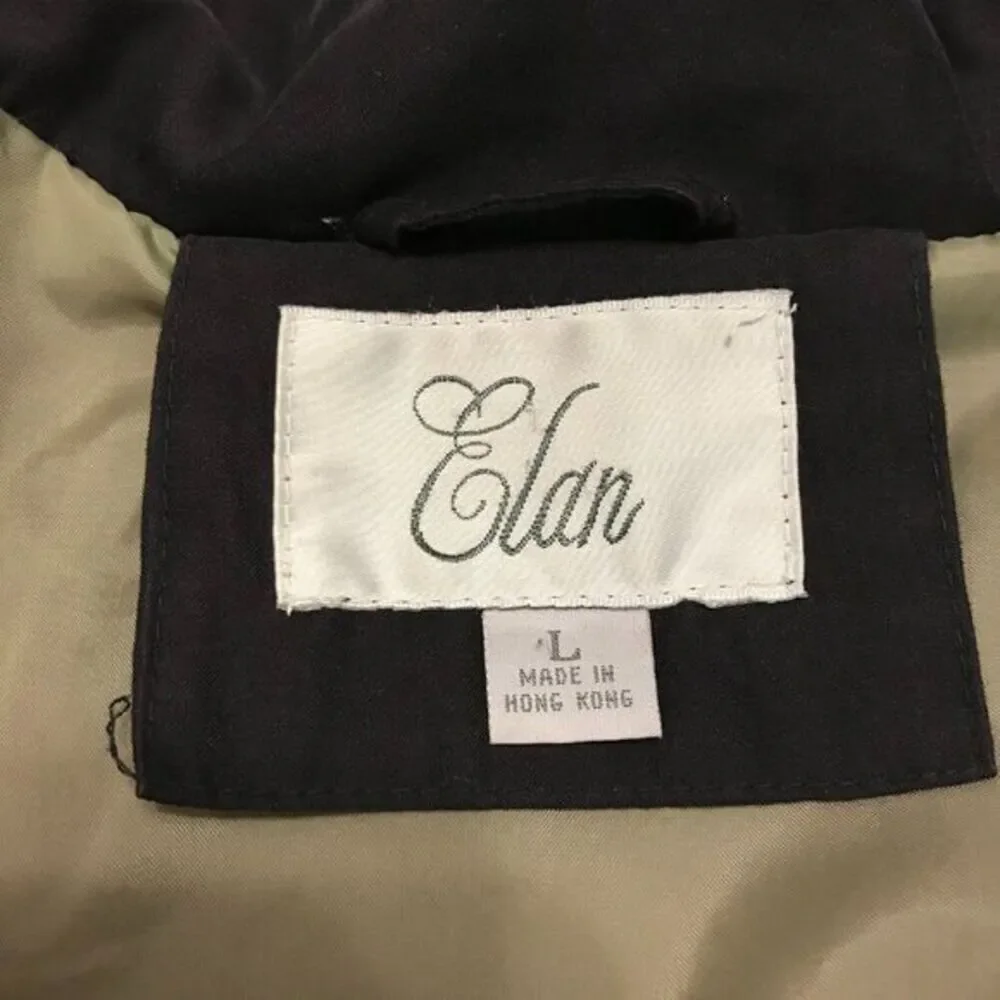 Elan women's black coat‎ Large